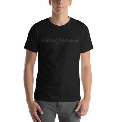 Font Schwarz - Kurzärmeliges Unisex-T-Shirt
